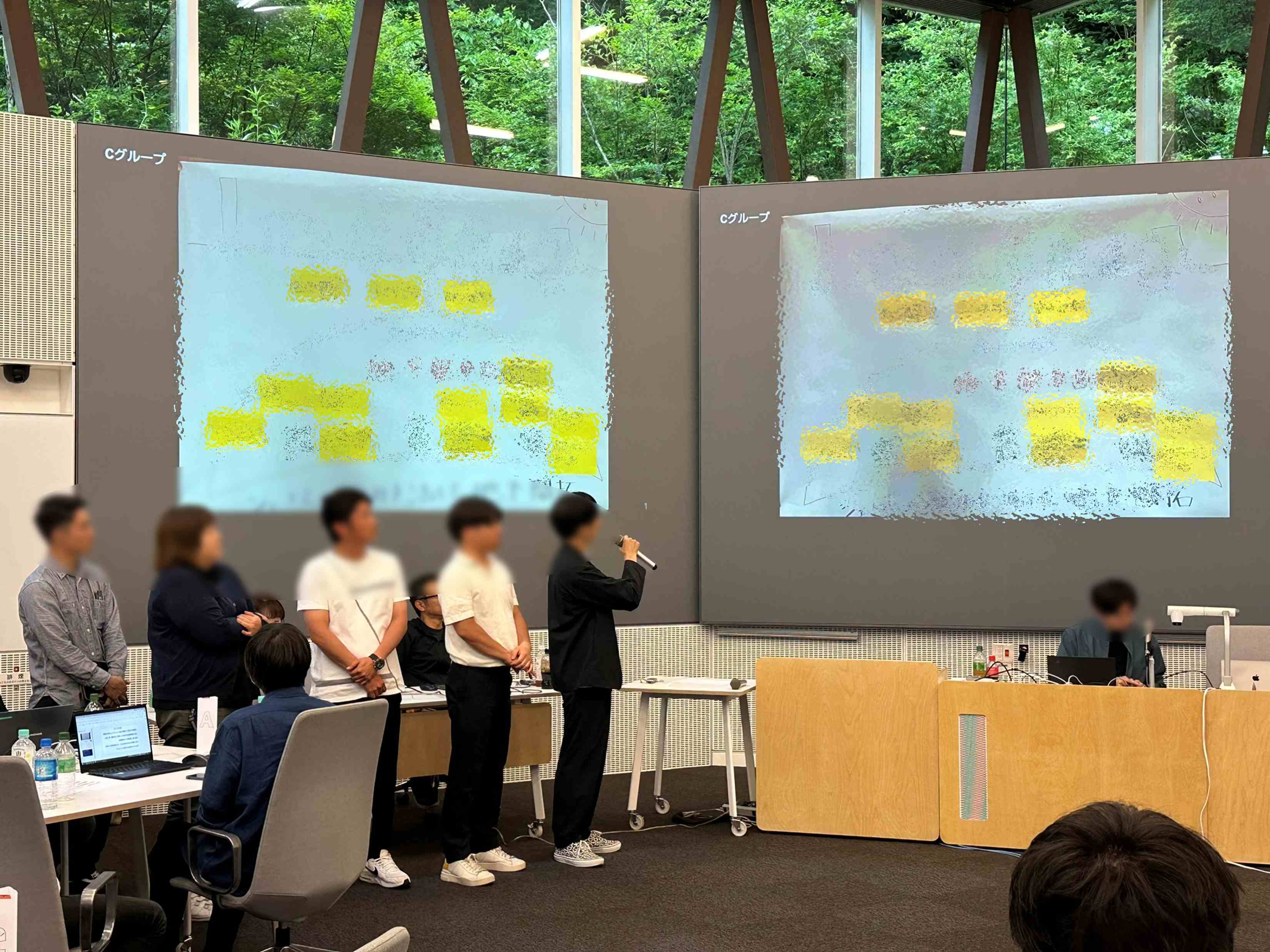 24名の社員の方が参加し、「あるべきジェコスの未来像」を描くためのワークショップを行いました。