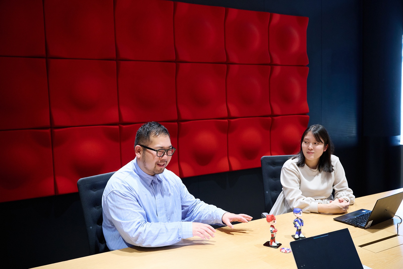 インタビュー中のお二人