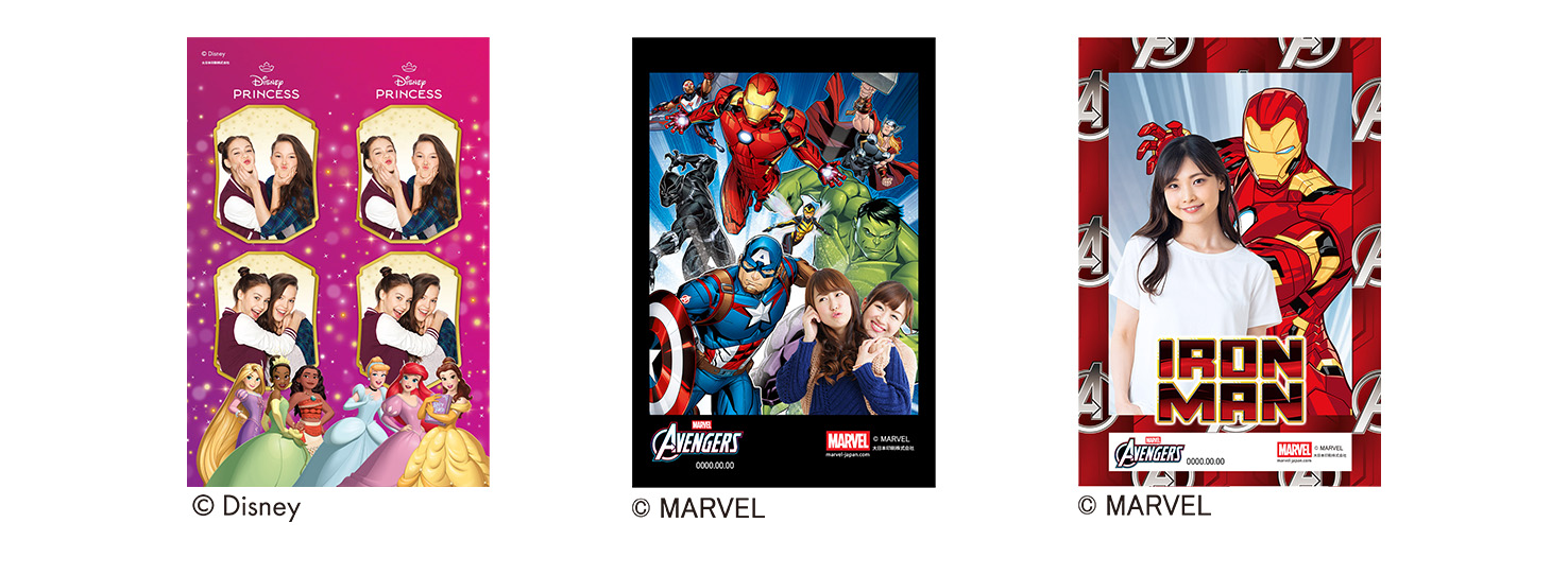 プリントイメージ（「Disney」「MARVEL」）