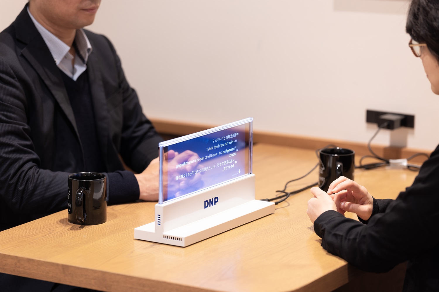 DNP対話支援システムを用いた対話の様子