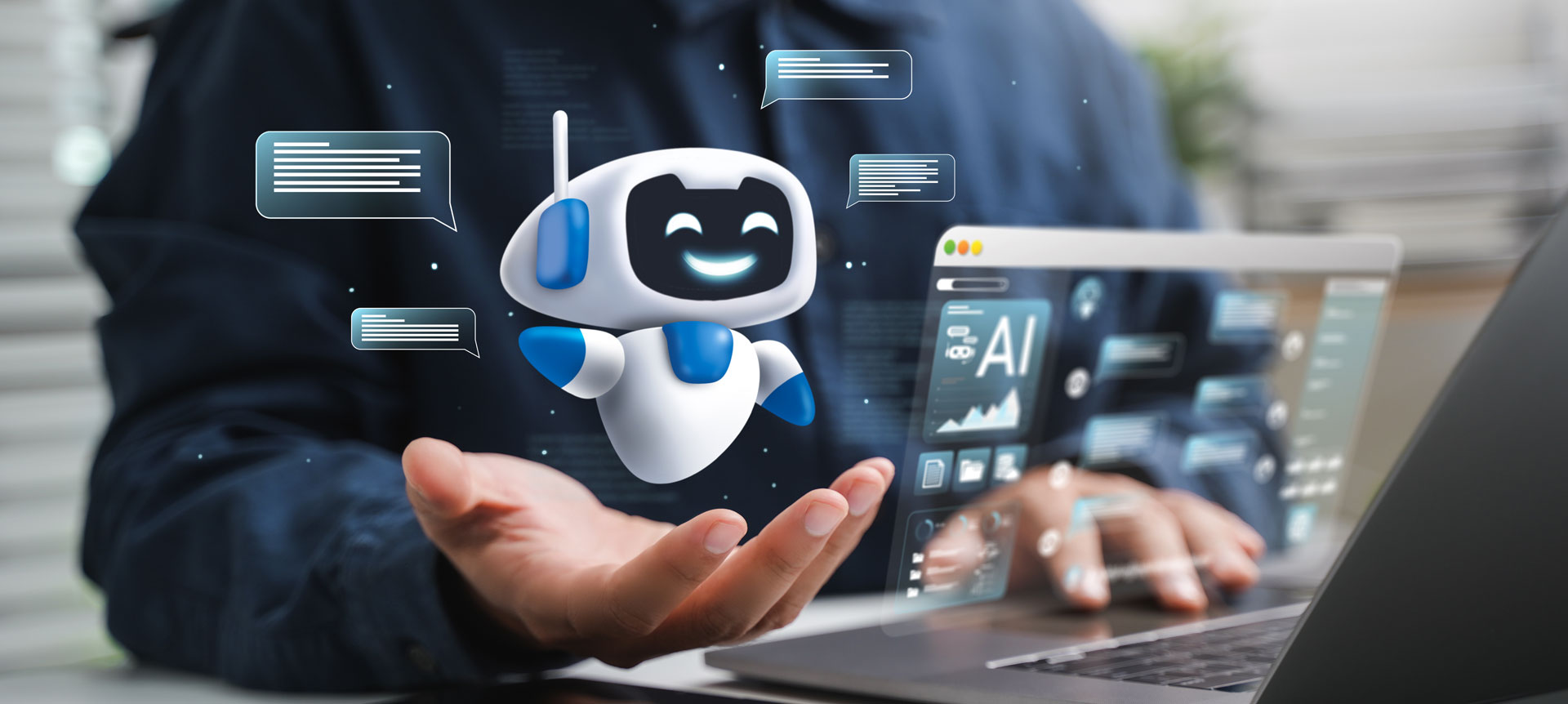 Robotic Process Automation（RPA)  を活用しているビジネスマン