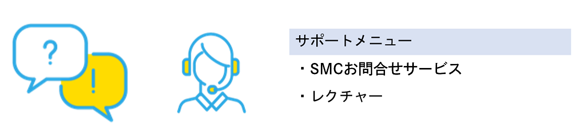 サポートメニュー ・SMCお問合わせサービス ・レクチャー