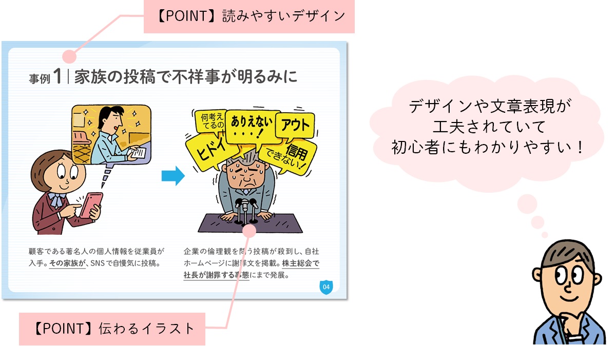 教材の特長①のイメージ