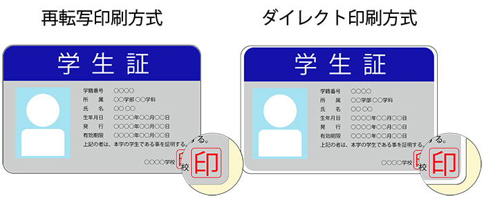 再転写印刷方式とダイレクト印刷方式の違い