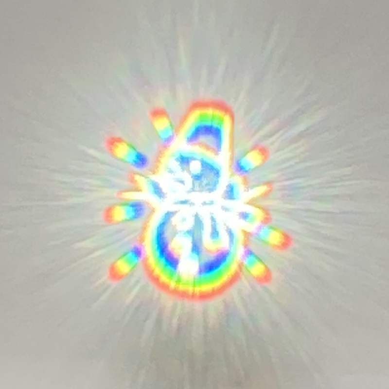 ファンタグラスから見える絵柄（雪だるま）