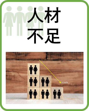 人材不足ピクト