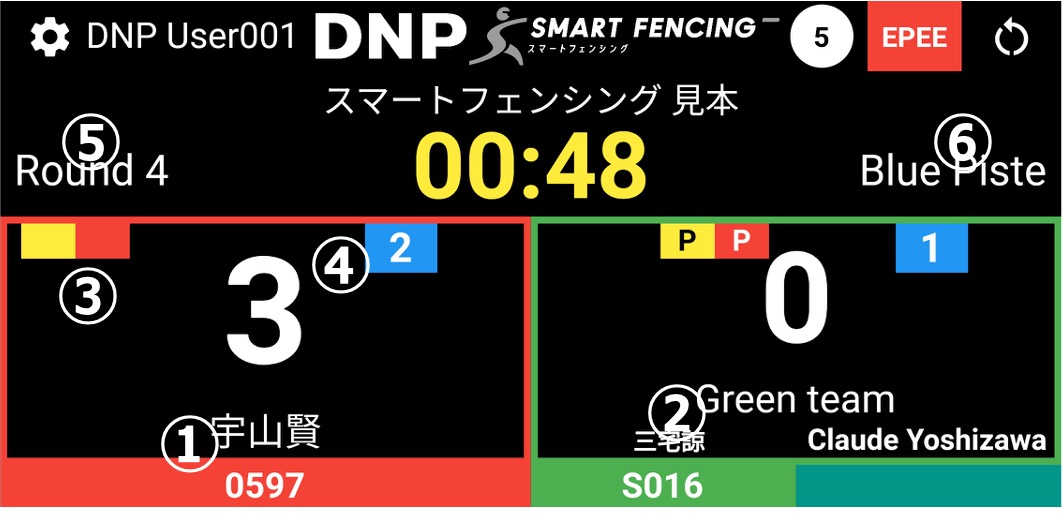 アプリ大会画面