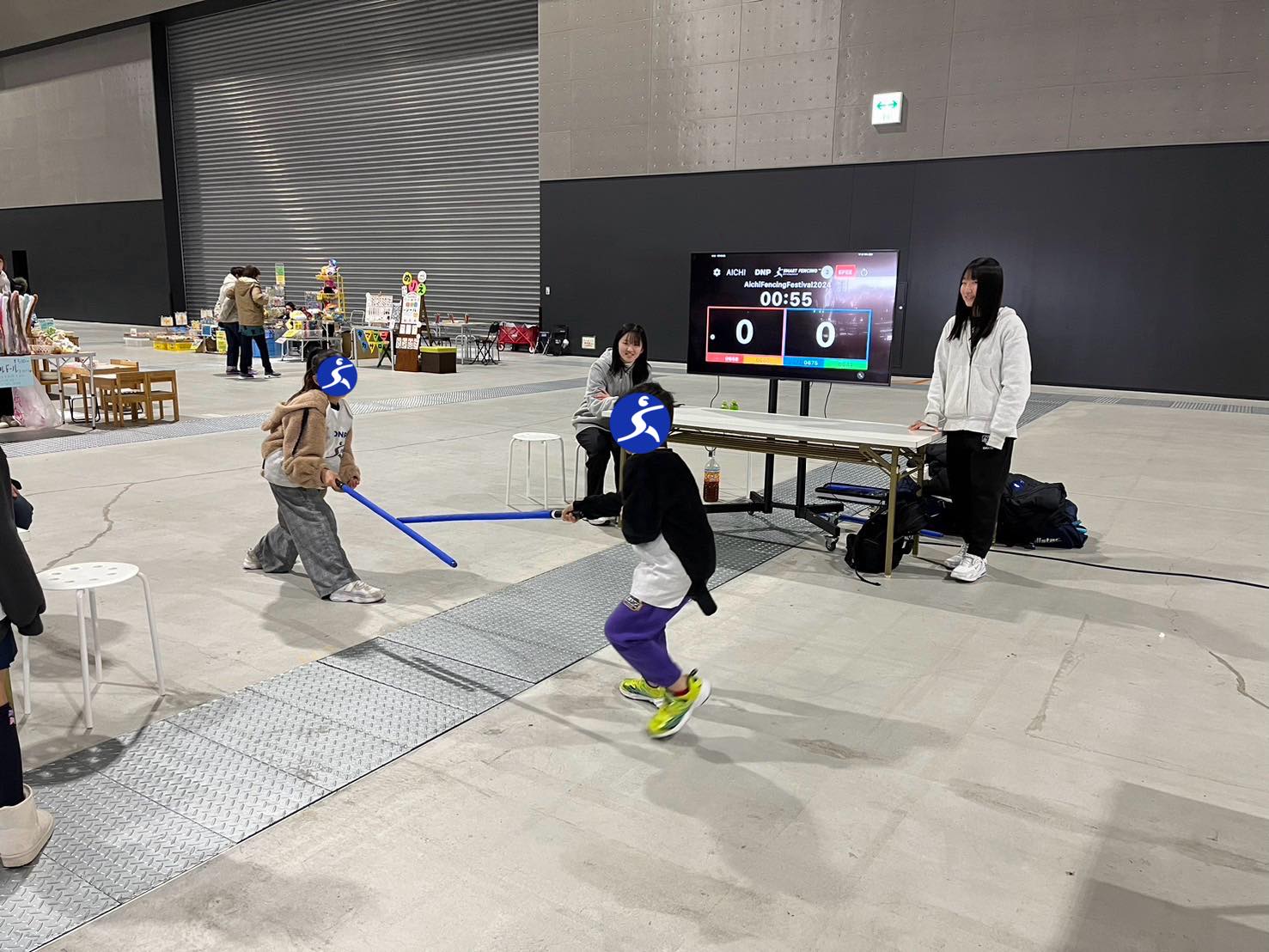 スマートフェンシング体験の写真