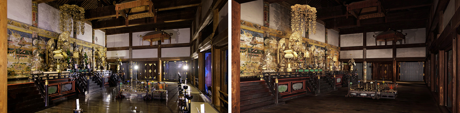 実物の写真と、超高精細データから再現したCG画像との比較