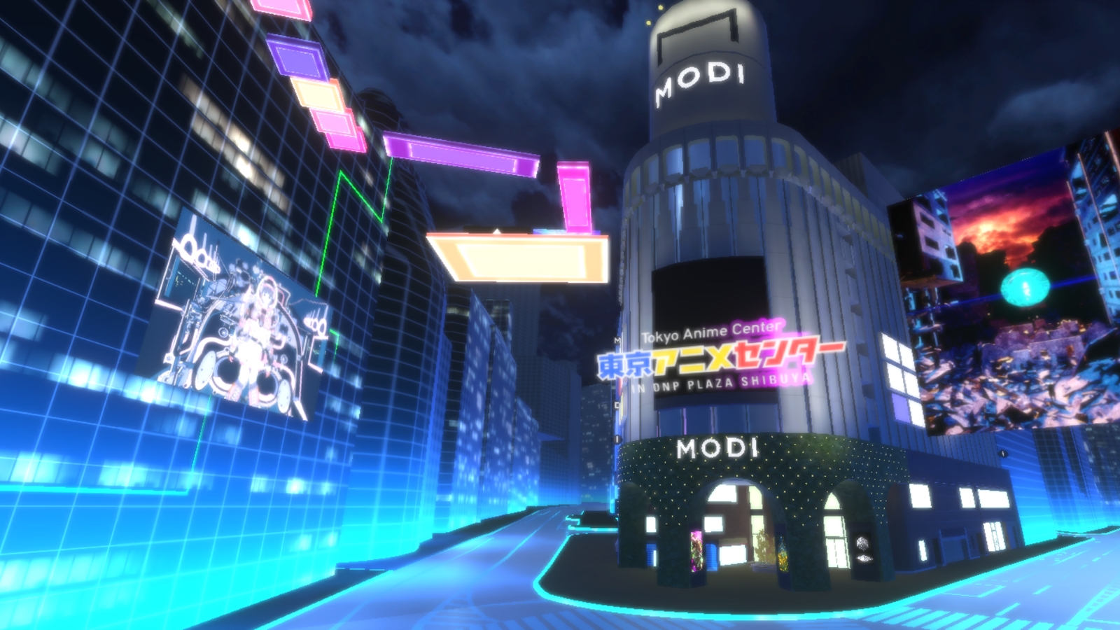 現在準備中のバーチャル東京アニメセンターの画面写真